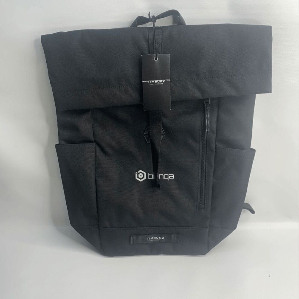 NWT Timbuk2 San Francisco Tuck Pack Black Backpack bringa LOGO!‎